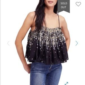 Free People Instant Crush floral Cropped Top